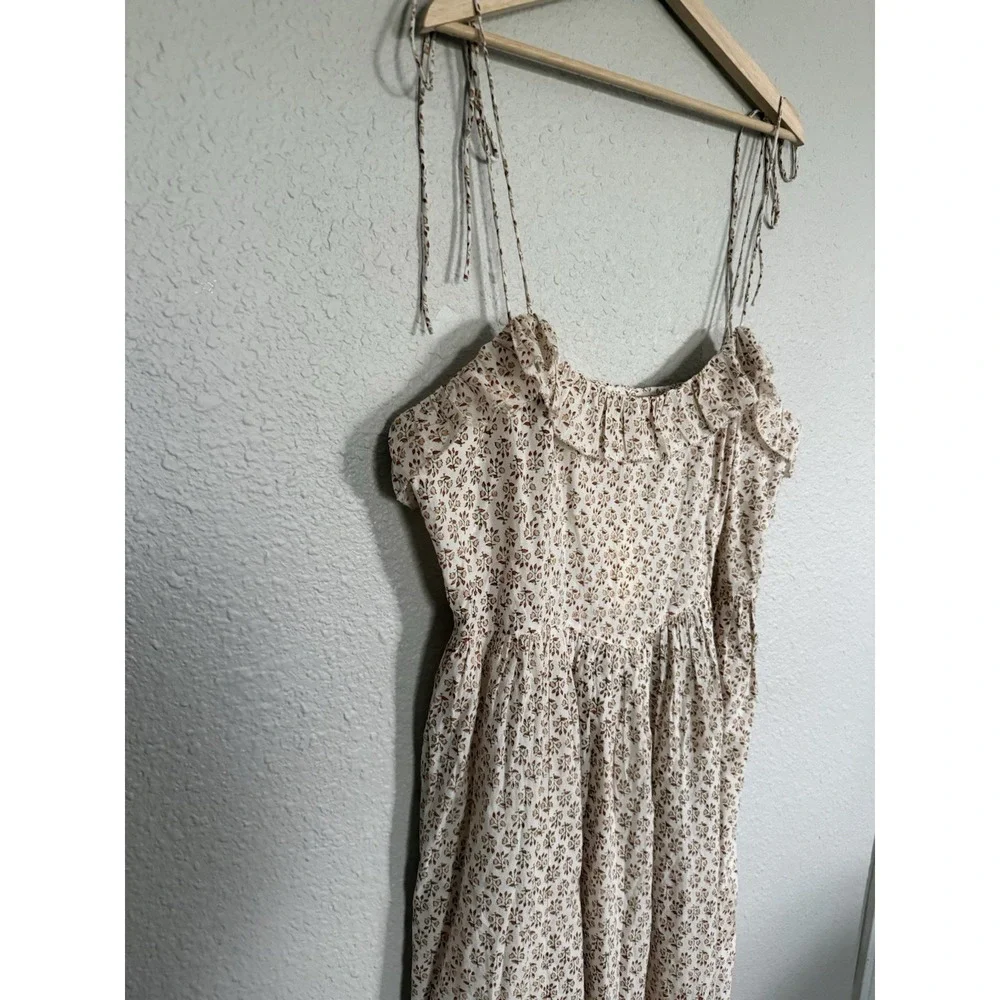 NEW DOEN Wendelin Dress Floral, Size XXL NWT . Strappy, Midi, Derby, Elderberrry